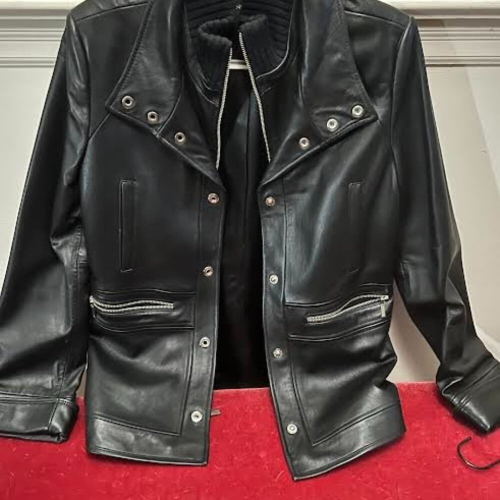 Gorgeous Heavy Anne Klein Leather Jacket